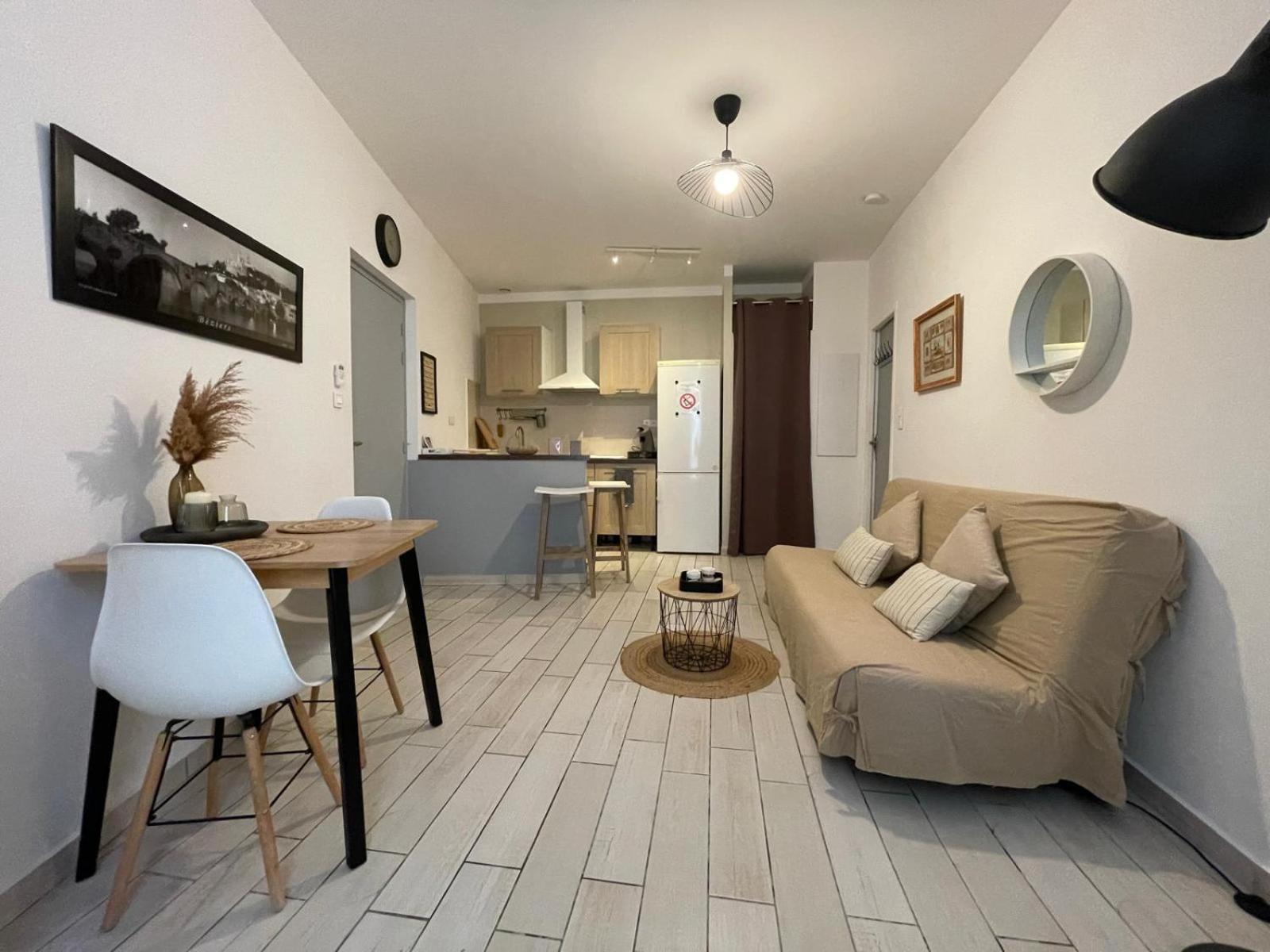 Joli Appartement Hypercentre T2, Classe Meuble De Tourisme 3 Avec Parking Gratuit Béziers Zewnętrze zdjęcie