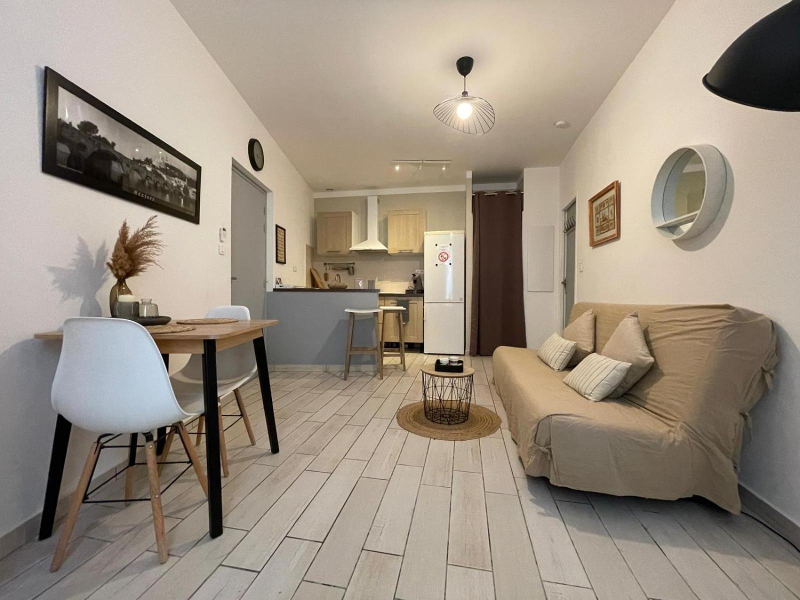 Joli Appartement Hypercentre T2, Classe Meuble De Tourisme 3 Avec Parking Gratuit Béziers Zewnętrze zdjęcie